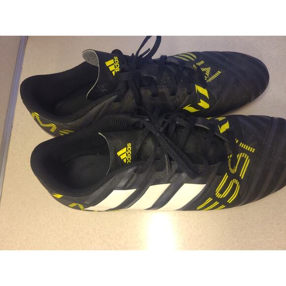 Adidas Nemeziz Messi 17.4 FXG \'Black Solar Yellow\' Soccer Cleats Size 11.5 main image 11